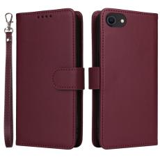 BETOPNICE - BETOPNICE iPhone 6/6s/7/8/SE (2022) Pl&aring;nboksfodral Konstl&auml;der - Vinr&ouml;d