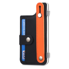 A-One Brand - Korthållare Kickstand PU-läder - Svart