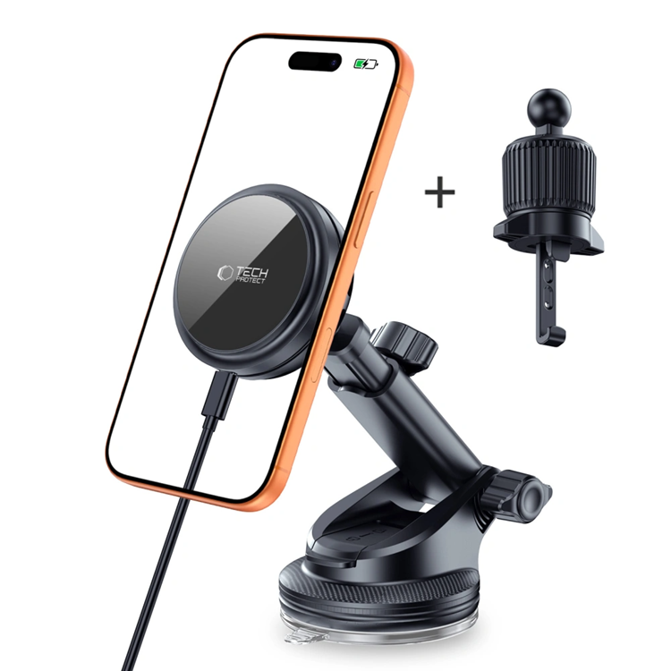 Tech-Protect Bilhållare till MagSafe V9 Arctisboost Trådlös Laddare 25w Qi2.2 | 505295 | AlltMobil