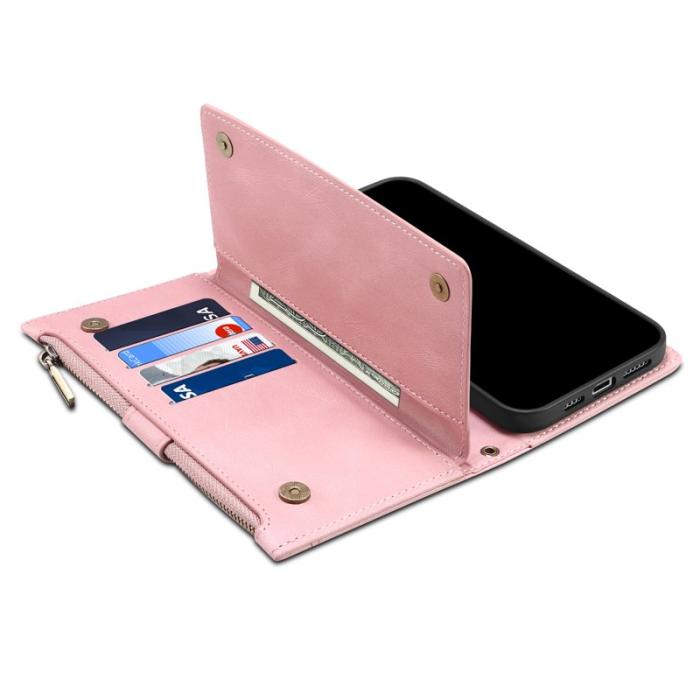 ESEBLE - ESEBLE Star Series Plånboksfodral för Samsung Galaxy S23 FE Konstläder Roséguld