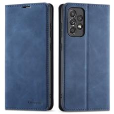 FORWENW - FORWENW Fantasy Series Pl&aring;nboksfodral i Konstl&auml;der - Bl&aring; - Samsung Galaxy A53 5G