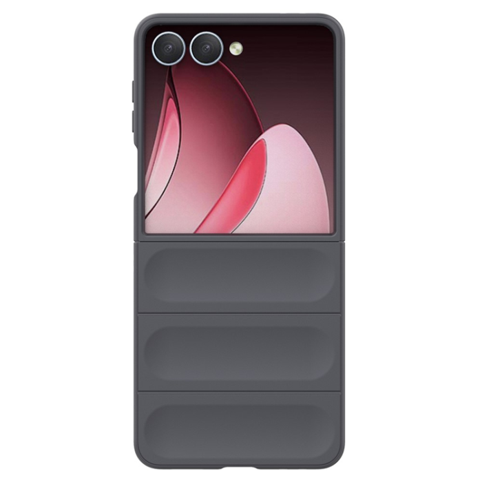 A-One Brand - Galaxy Z Flip 7 Mobilskal Anti-Drop TPU Rugged - Mörkgrå