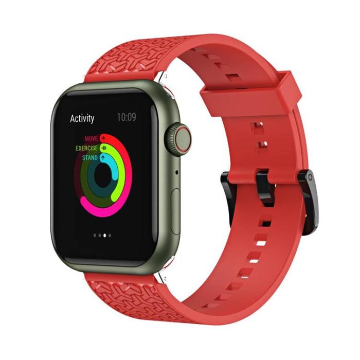 OEM - Apple Watch 2/3/4/5/6/7/SE (38/40/41mm) Armband - Röd