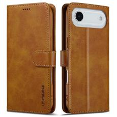 LC.imeeke - LC.IMEEKE iPhone Air Pl&aring;nboksfodral Konstl&auml;der - St&auml;llfunktion - Gul