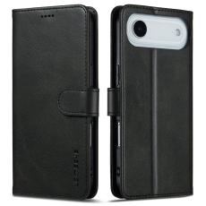 LC.imeeke - LC.IMEEKE iPhone Air Pl&aring;nboksfodral Konstl&auml;der - Svart