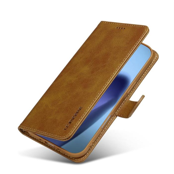 LC.imeeke - LC.IMEEKE iPhone Air Plånboksfodral Konstläder - Ställfunktion - Gul