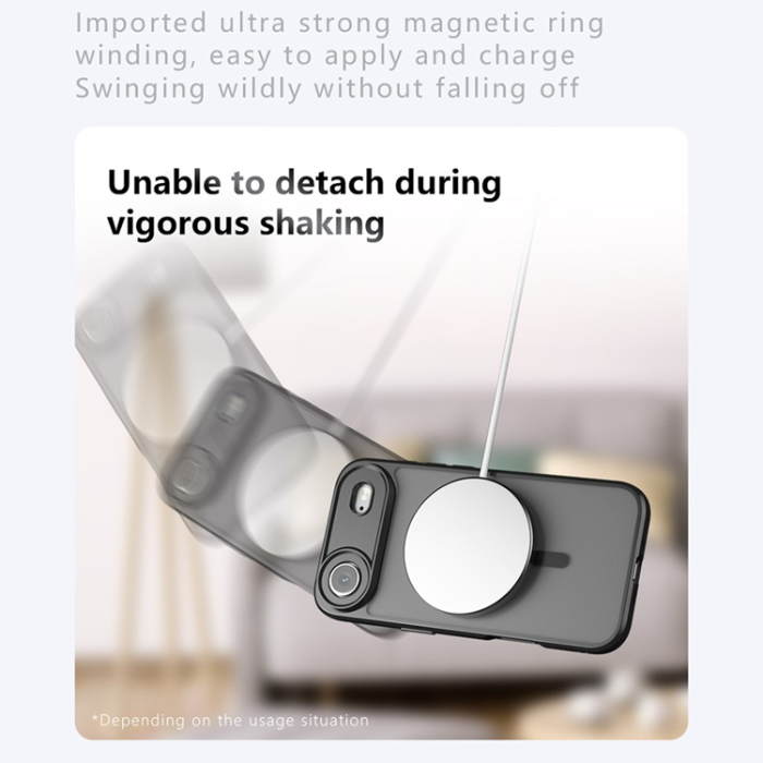 A-One Brand - iPhone 17 Air Mobilskal MagSafe TPU+PC Matte - Svart