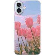 iSecrets - Mobilskal till Apple iPhone 16 Plus med Rosa Tulpaner