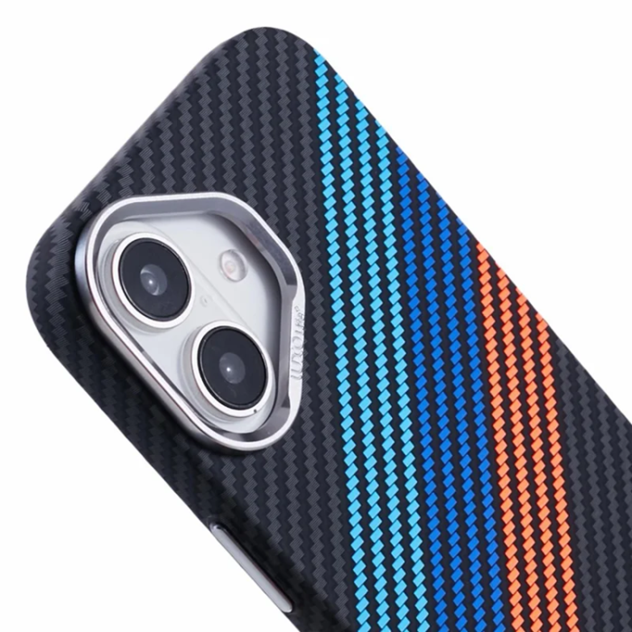 A-One Brand - iPhone 16 Mobilskal Magsafe Kevlar Aramid Fiber - Flerfärgad