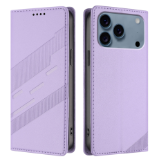 A-One Brand - iPhone 17 Pro Max Plånboksfodral Punk Style Imprinted - Ljuslila