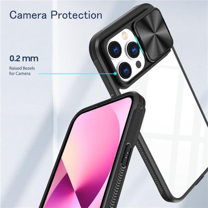 OEM - iPhone 14 Pro Max Skal Camera Slider - Svart