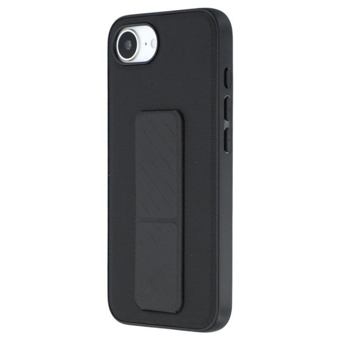 X-Level - X-LEVEL Mobilskal till iPhone 16e med Ställ TPU + PU Shockproof - Svart