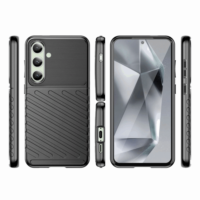 OEM - Galaxy S24 FE Mobilskal Thunder Armored - Svart