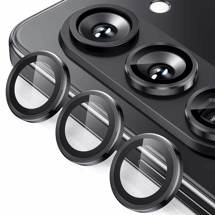 ENKAY Galaxy Z Fold 7 Kameralinsskydd Härdat Glas Metallring - Svart | 5468 | AlltMobil