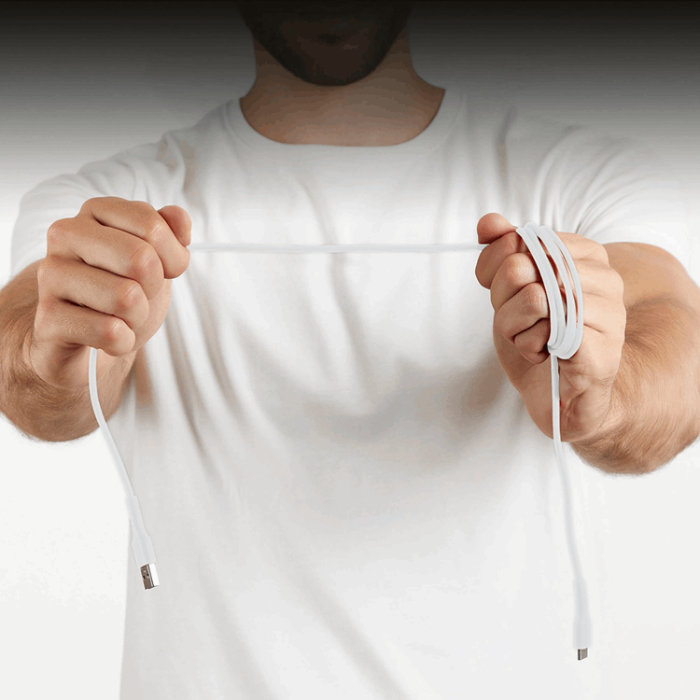 SBS - SBS USB-A - USB-C Kabel 1.5m - Vit