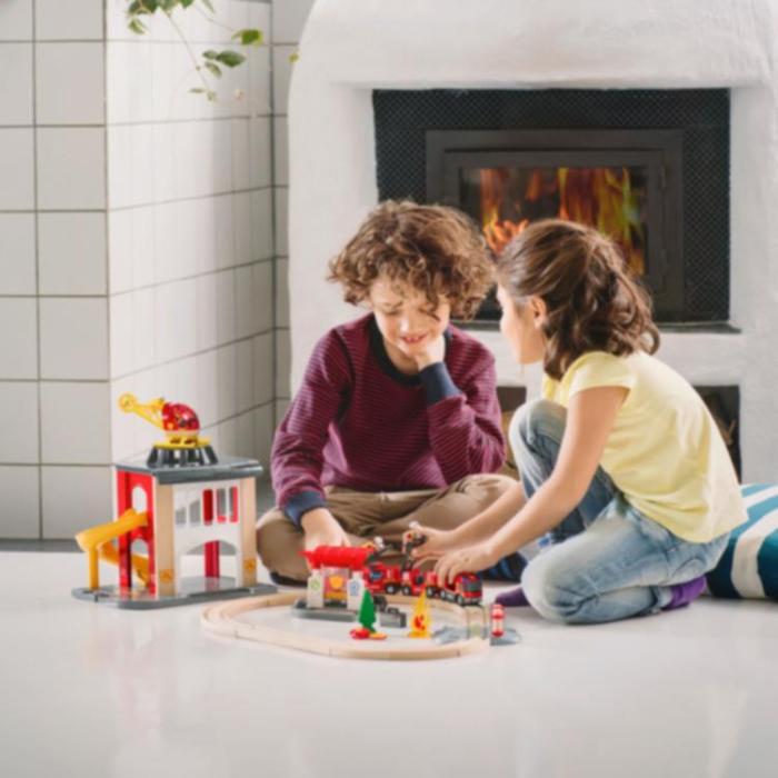 Brio - BRIO Tågset med brandmanstema 33815