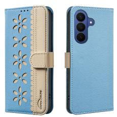 BINFEN COLOR - BINFEN Samsung Galaxy S26 Plus Fodral &Auml;kta L&auml;der RFID Skydd - Baby Blue