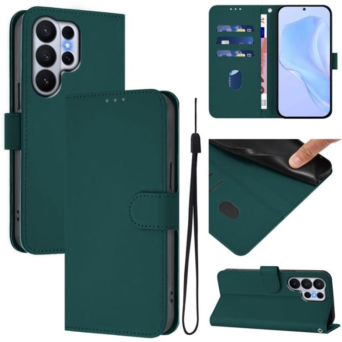 OEM - Samsung Galaxy S26 Ultra Fodral Konstläder - Mörkgrön
