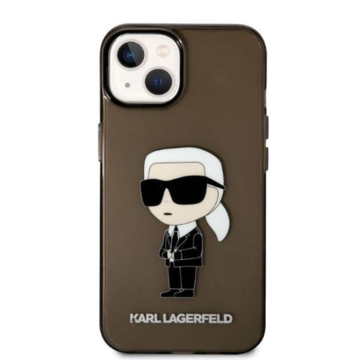 KARL LAGERFELD - Karl Lagerfeld iPhone 14 Plus Skal Ikonik - Svart