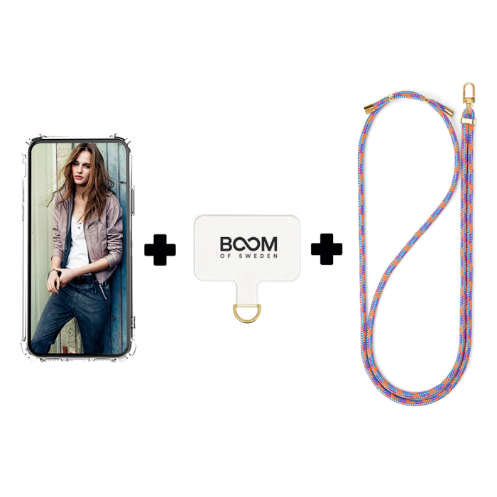 Boom of Sweden - Boom Galaxy S8 Plus Skal med Halsband - BlueMix