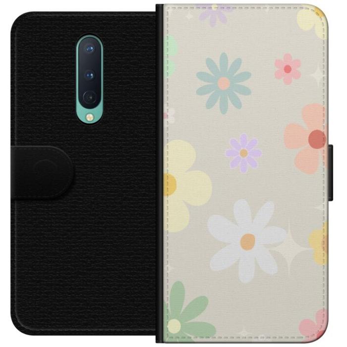 iSecrets - Plånboksfodral till OnePlus 8 med fejdande blommor