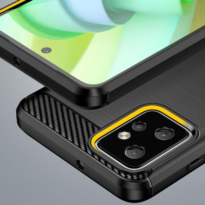 OEM - Motorola Moto G Power 5G 2023 Mobilskal Carbon Silikon - Svart
