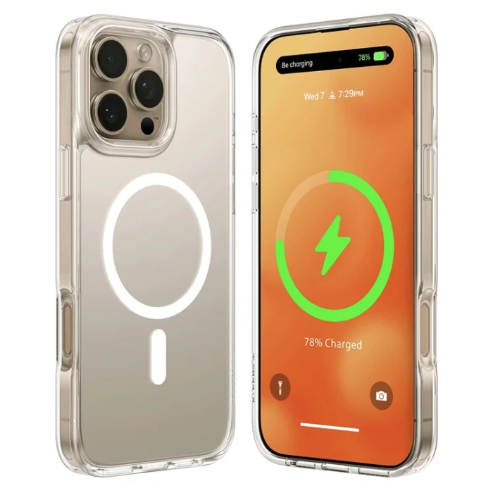 Torras - Torras iPhone 16 Pro Mobilskal Magsafe - Transparent