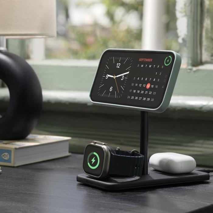 Twelve South - Twelve South 3-in-1 Trådlös Laddare Magsafe iPhone, Apple Watch, AirPods - Svart