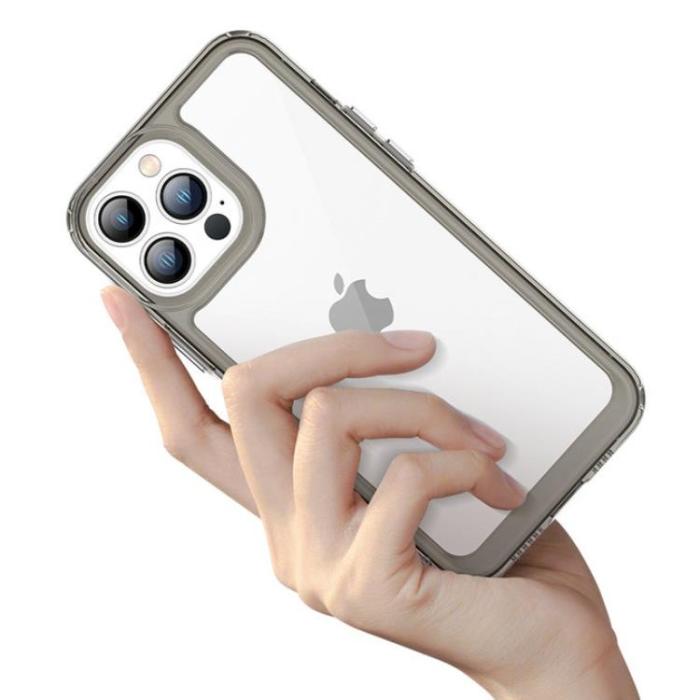 OEM - iPhone 12 Pro Max Skal Outer Space med en Gelram - Blå
