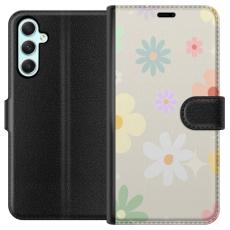 iSecrets - Plånboksfodral till Samsung Galaxy A34 med fejdande blommor