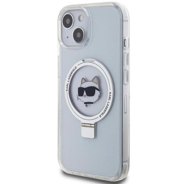 KARL LAGERFELD - KARL LAGERFELD iPhone 15 Mobilskal MagSafe Ringställ