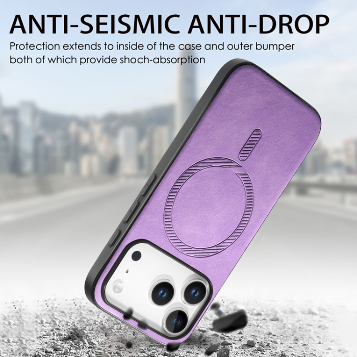 A-One Brand - iPhone 17 Pro Mobilskal MagSafe Skin-touch - Lila