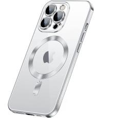 A-One Brand - iPhone 15 Pro Max Mobilskal Magsafe Electroplating - Silver