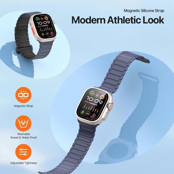 Dux Ducis - Dux Ducis Apple Watch 44/45/46/49mm Armband KJ Nylon - Blå