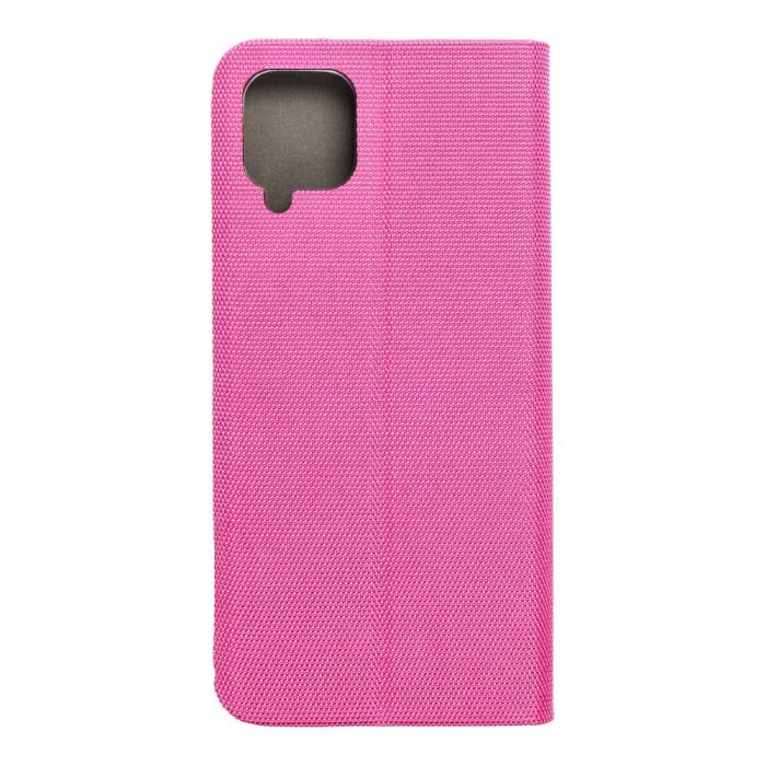 OEM - Galaxy A12/M12 Plånboksfodral Sensitive Nylon Ljus- Rosa