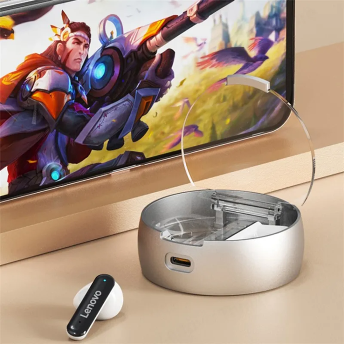 Lenovo - LENOVO ThinkPlus LP8 Pro TWS Trådlös Hörlurar Bluetooth - Vit