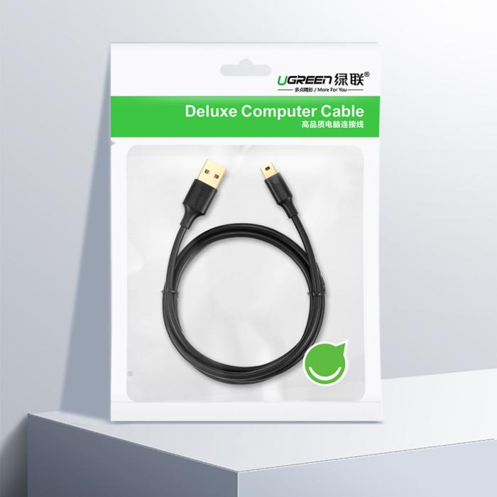 Ugreen - Ugreen USB Till Dator Kabel 0.5m - Svart