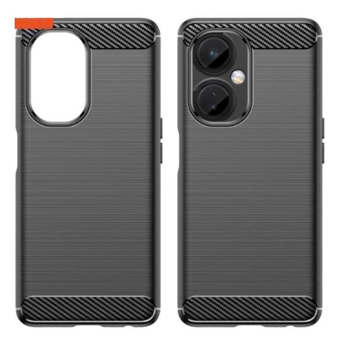 A-One Brand - OnePlus Nord CE 3 Lite Mobilskal Carbon Fiber - Svart