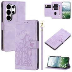 OEM - Tulip Samsung Galaxy S26 Ultra Fodral &Auml;kta L&auml;der - Lila