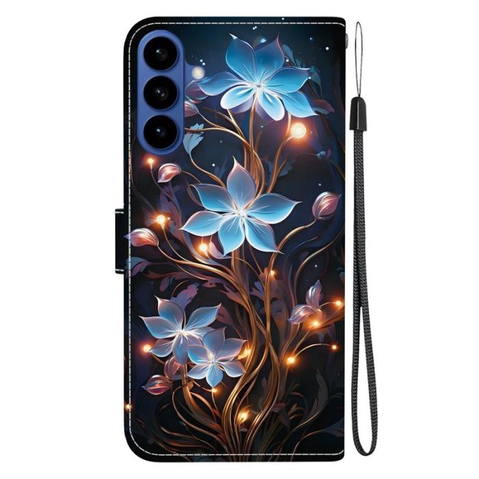 OEM - Samsung Galaxy S26 / S26 Pro Plånboksfodral Konstläder - Liten Lyktblomma