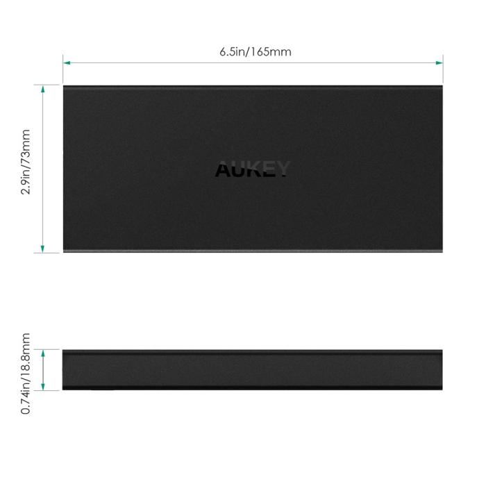 UTGATT5 - Aukey Qualcomm Certified 16000 mAh Quick Charge Powerbank 2.0