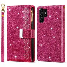 OEM - Starry Sky Samsung Galaxy S26 Ultra Pl&aring;nboksfodral Konstl&auml;der - Rosa