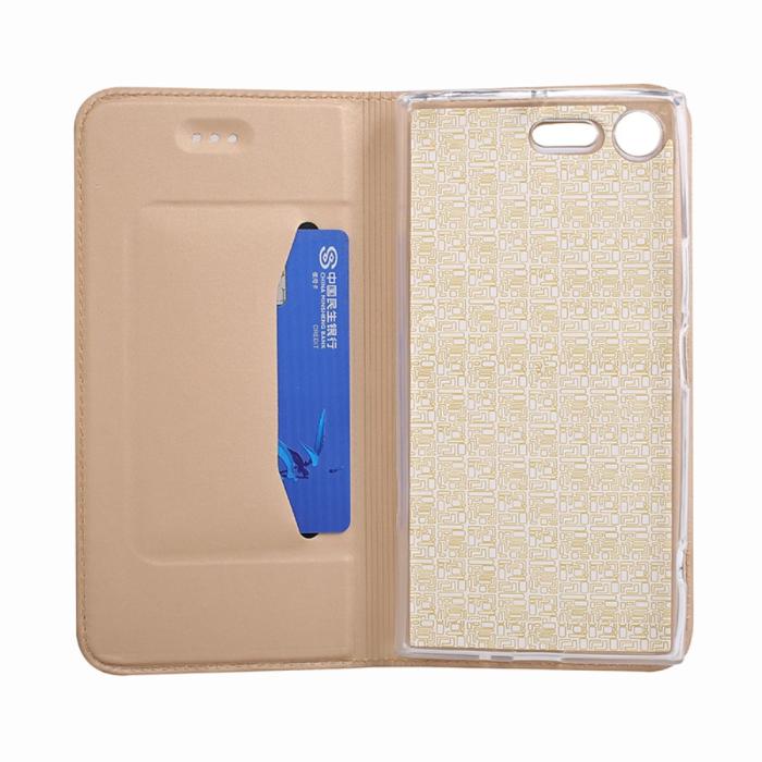 UTGATT5 - Plånboksfodral Sony Xperia XZ Premium - Gold