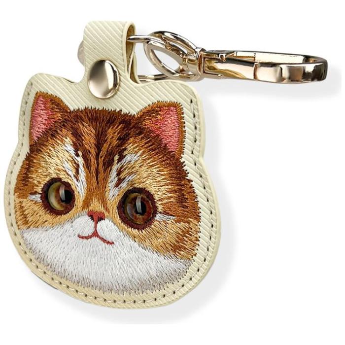 NIMMY - Nimmy AirTag Skal Big Eyed Pet 2.0 Cat - Khaki