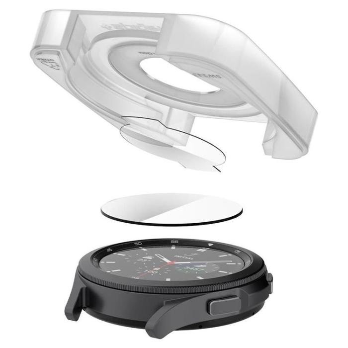 UTGATT1 - Spigen 2-Pack Härdat Glas Galaxy Watch 4 Classic 42mm - Transparent