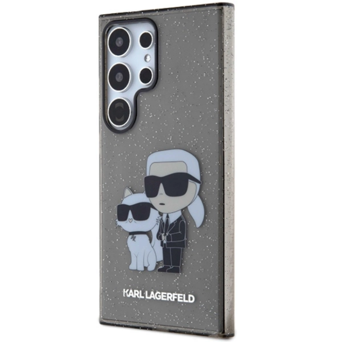 KARL LAGERFELD - Karl Lagerfeld Mobilskal till Galaxy S24 Ultra IML Glitter Karl & Choupette