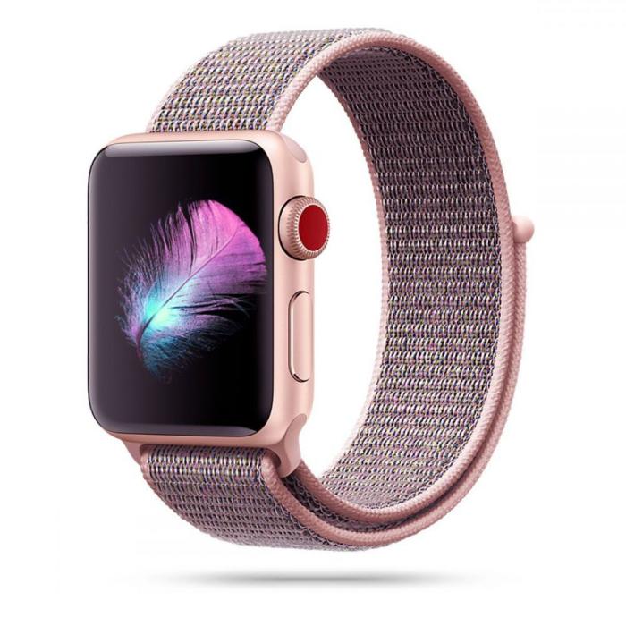 Tech-Protect - Tech-Protect Nylon Apple Watch 4/5/6/7/8/SE (38/40/41mm) - Pink Sand