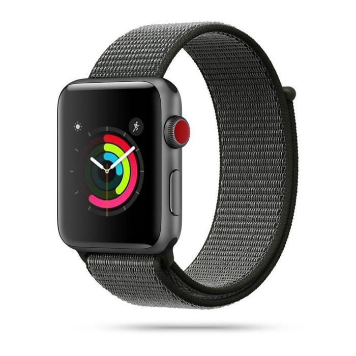 Tech-Protect - Nylon Apple Watch 4/5/6/7/8/Se/Ultra (42/44/45/49mm) - Dark Olive