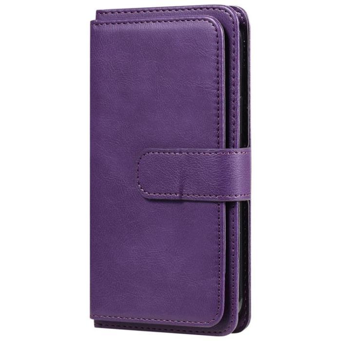 A-One Brand - iPhone 14 Plus Plånboksfodral KT PU Läder - Lila