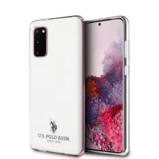 U.S. Polo Assn. - U.S. Polo Assn. Shiny Samsung Galaxy S20 G980 Skal Vit